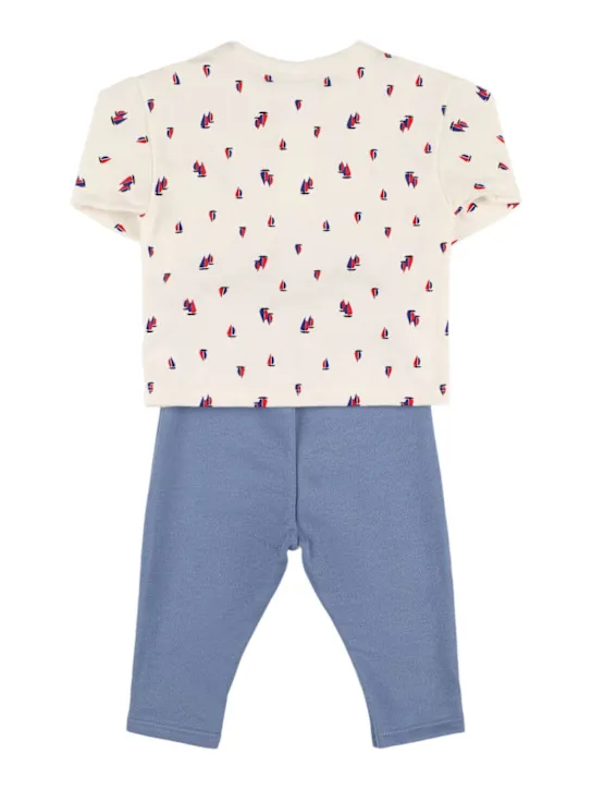 Petit Bateau   Printed cotton t-shirt &amp; pants 