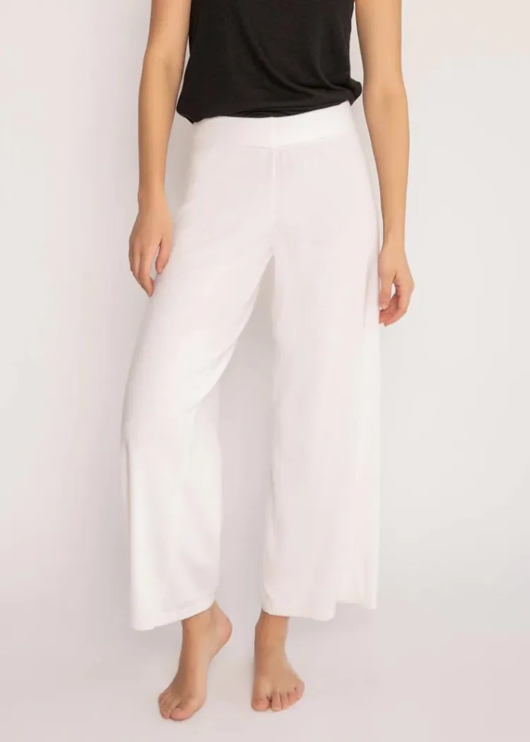 PJ Salvage Crop Lounge Pant - Ivory