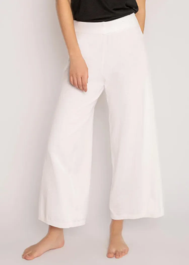 PJ Salvage Crop Lounge Pant - Ivory