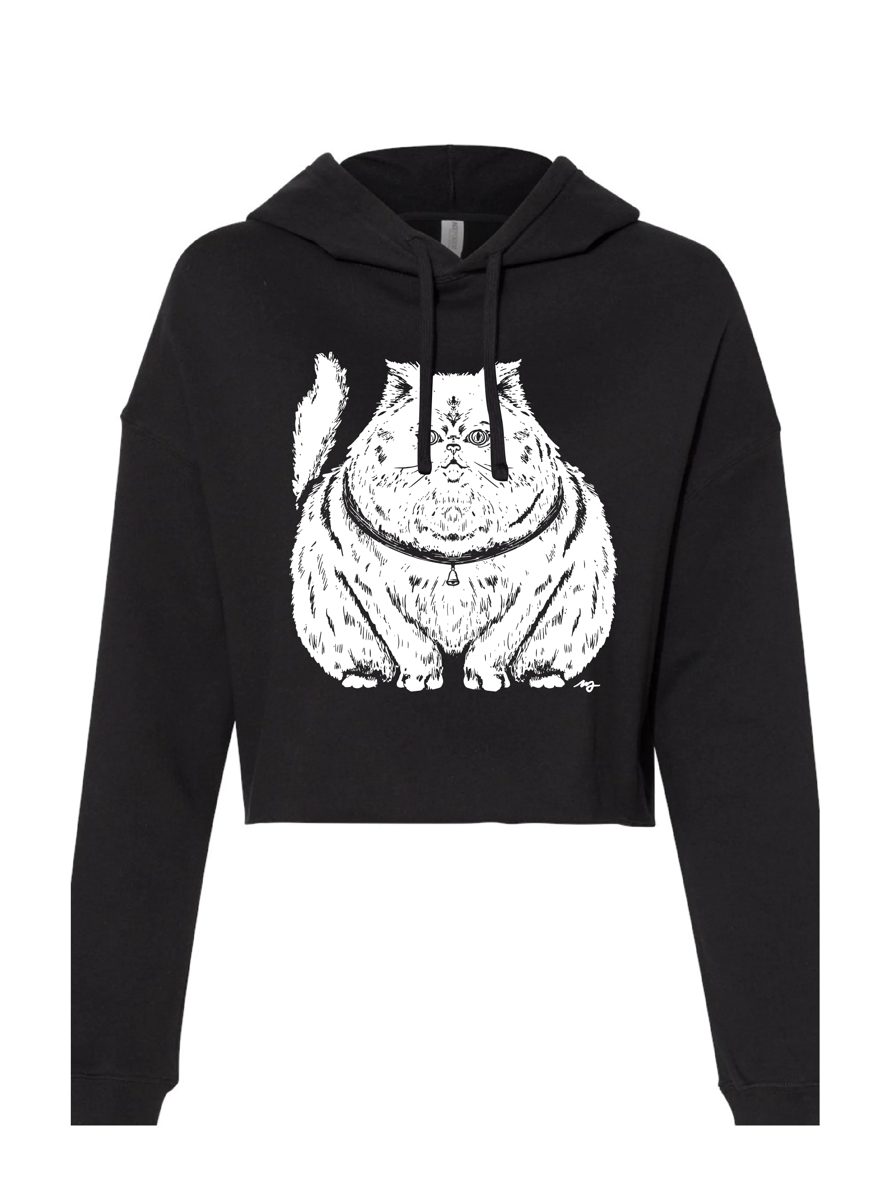 Plump Cat · Cropped Hoodie