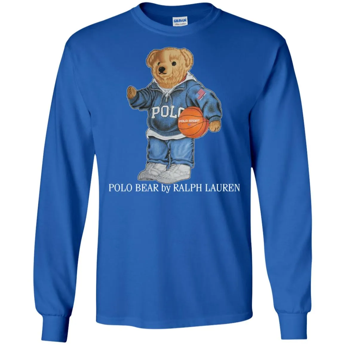 Polo Bear Ralph Lauren Men Long Sleeve Shirt