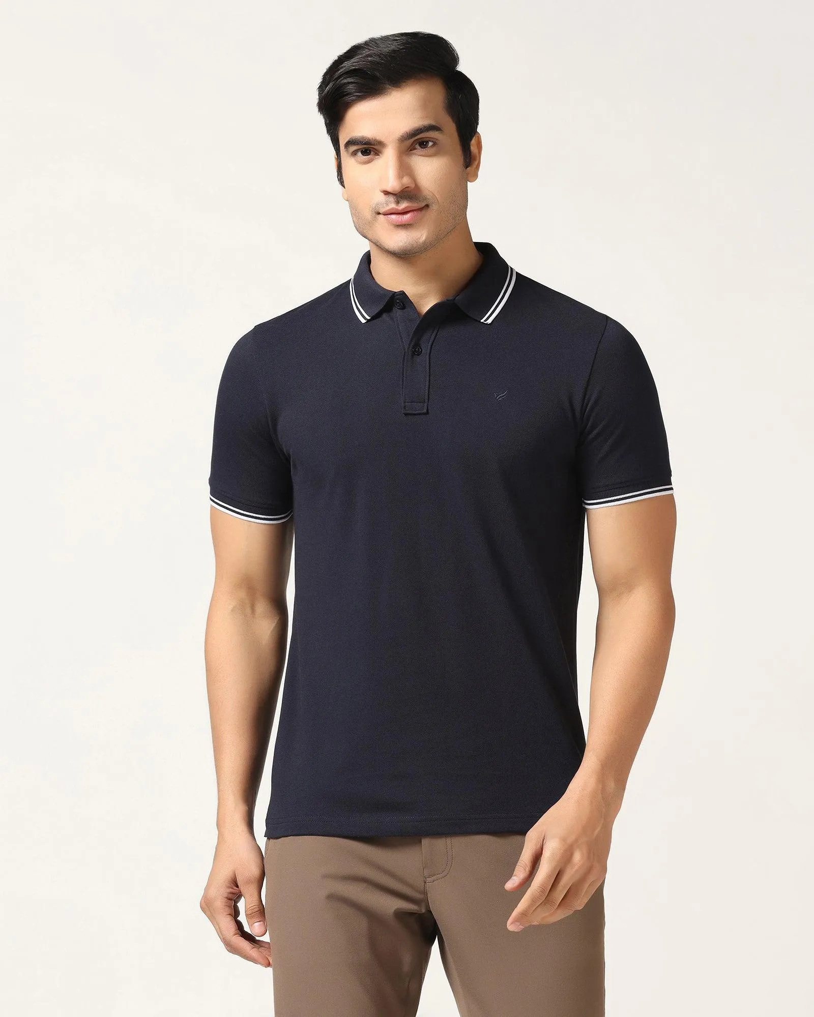 Polo Navy Solid T-Shirt - Fifa