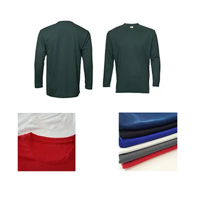 Quick Dry Round Neck Long Sleeve T-shirt