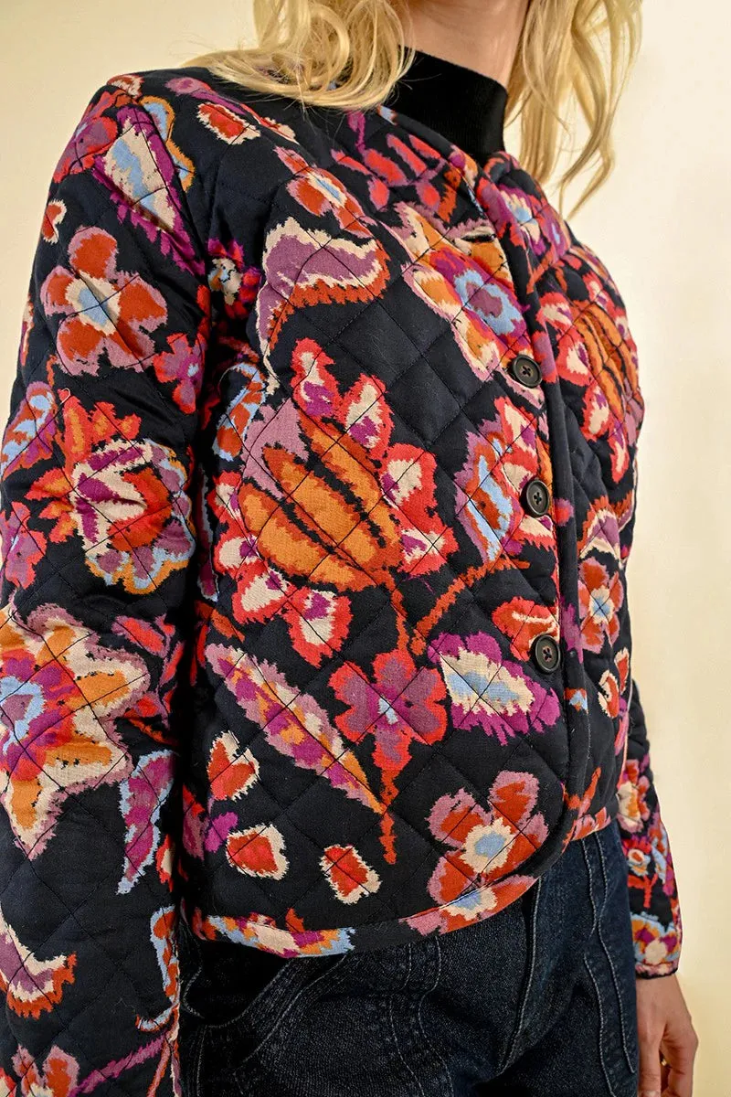 Quilted Floral Jacket