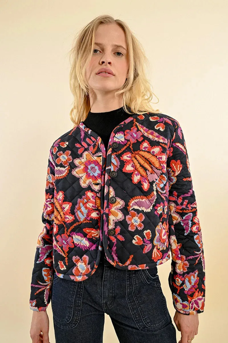 Quilted Floral Jacket