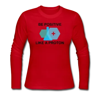 "Be Positive" (black) - Women's Long Sleeve T-Shirt