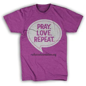 "PRAY LOVE REPEAT" Junior's/Women's T-Shirt