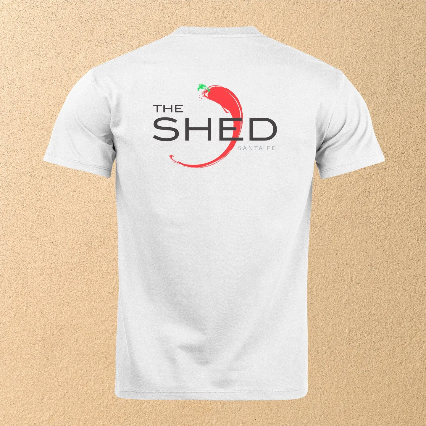 "The Shed Chile" Men's Short-Sleeved T-Shirt - White