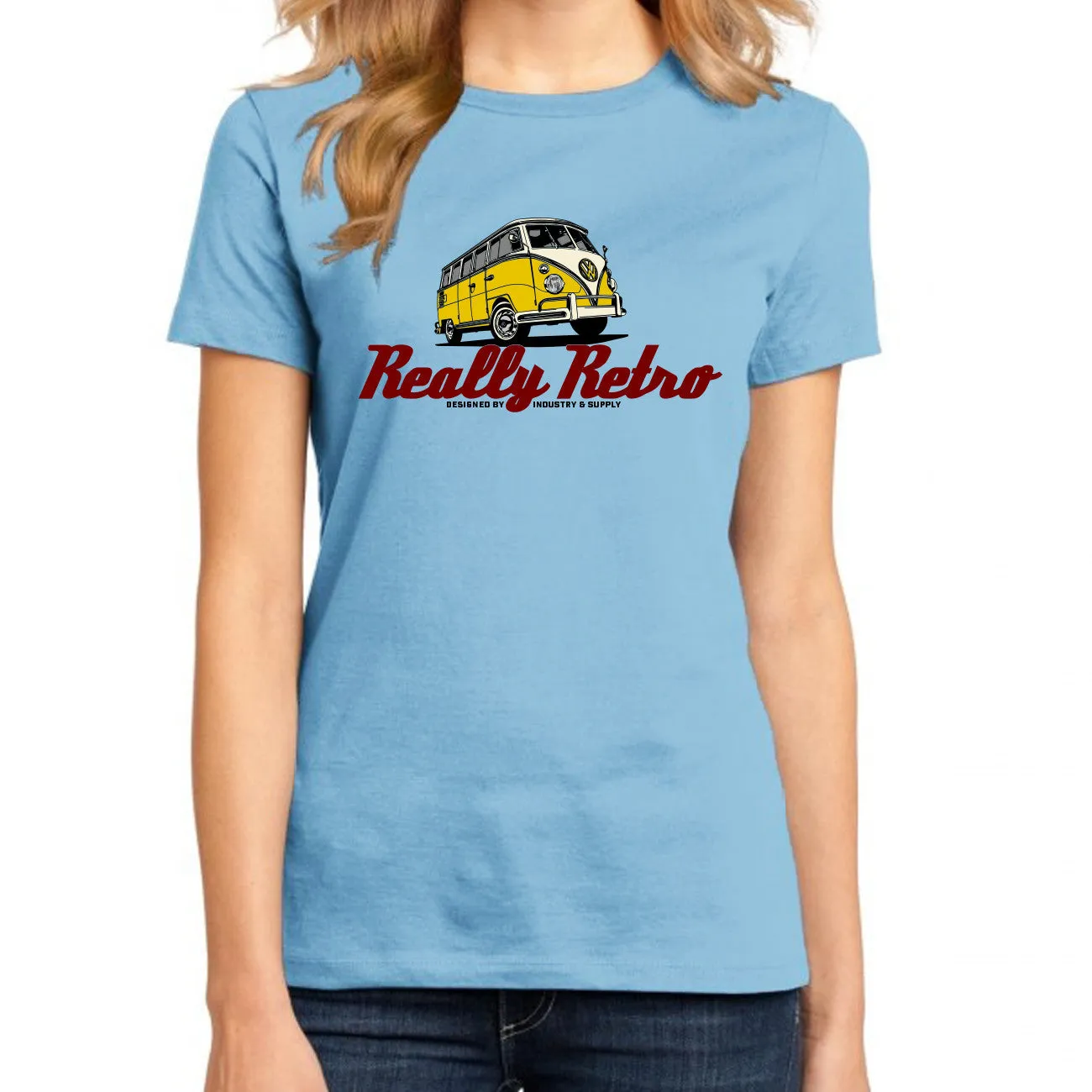 REALLY RETRO VW BUS T-SHIRT FOR WOMEN