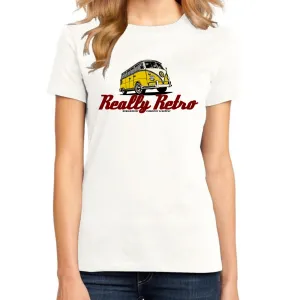 REALLY RETRO VW BUS T-SHIRT FOR WOMEN