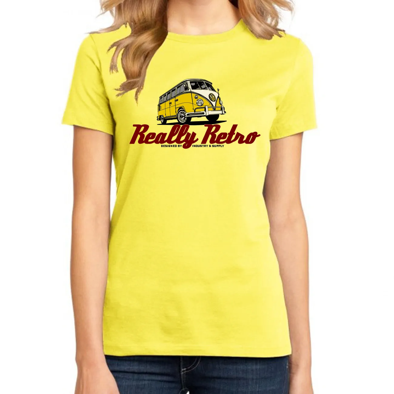 REALLY RETRO VW BUS T-SHIRT FOR WOMEN