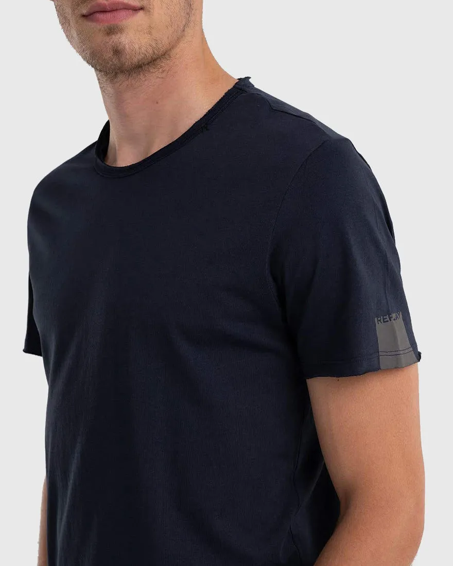 REPLAY R5762660M3590 NAVY CREW TEE