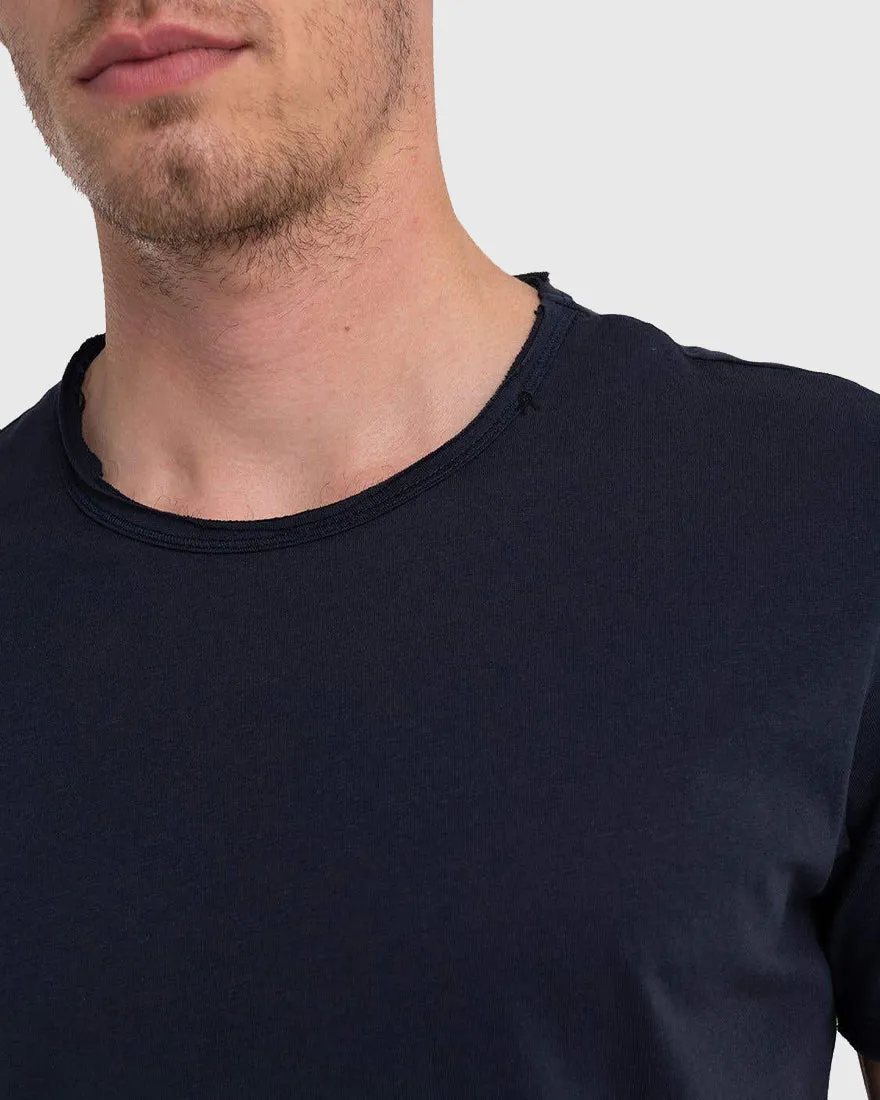 REPLAY R5762660M3590 NAVY CREW TEE