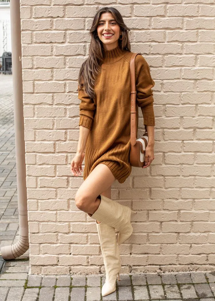 Sanctuary the Sweater Mini Dress-Spice ***FINAL SALE***