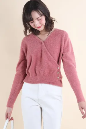 SAVANA KNIT TOP IN MAUVE