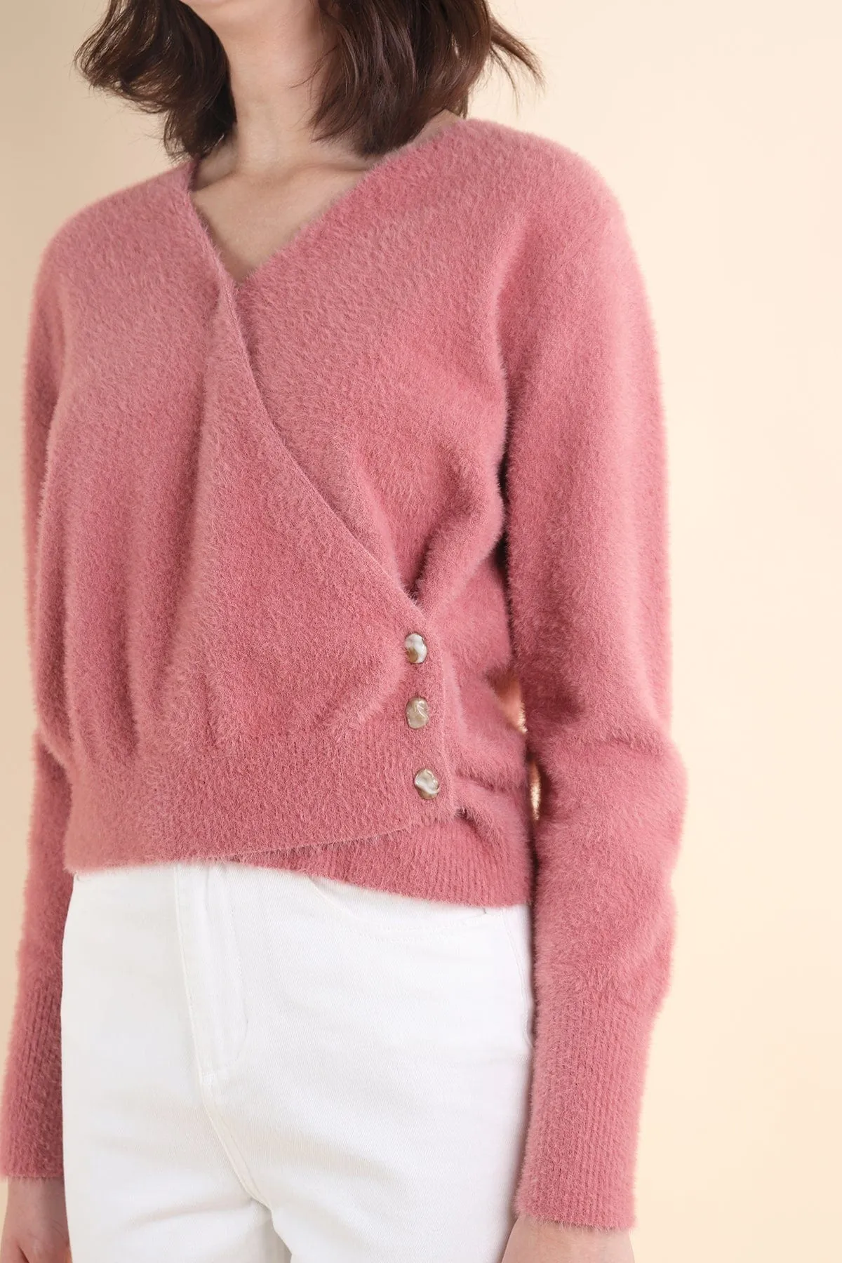 SAVANA KNIT TOP IN MAUVE