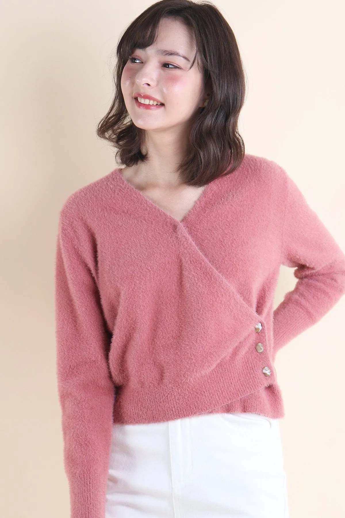 SAVANA KNIT TOP IN MAUVE