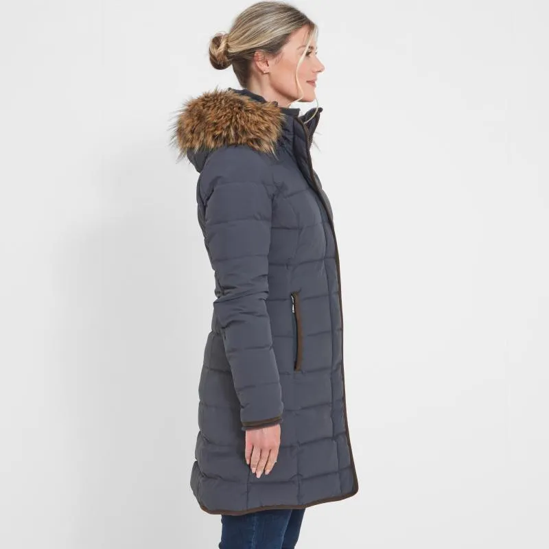 Schoffel Mayfair II Ladies Down Coat - Gunmetal