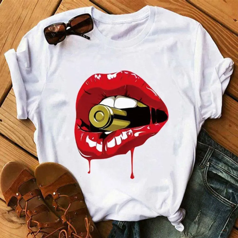 Simple Printed White T-shirt