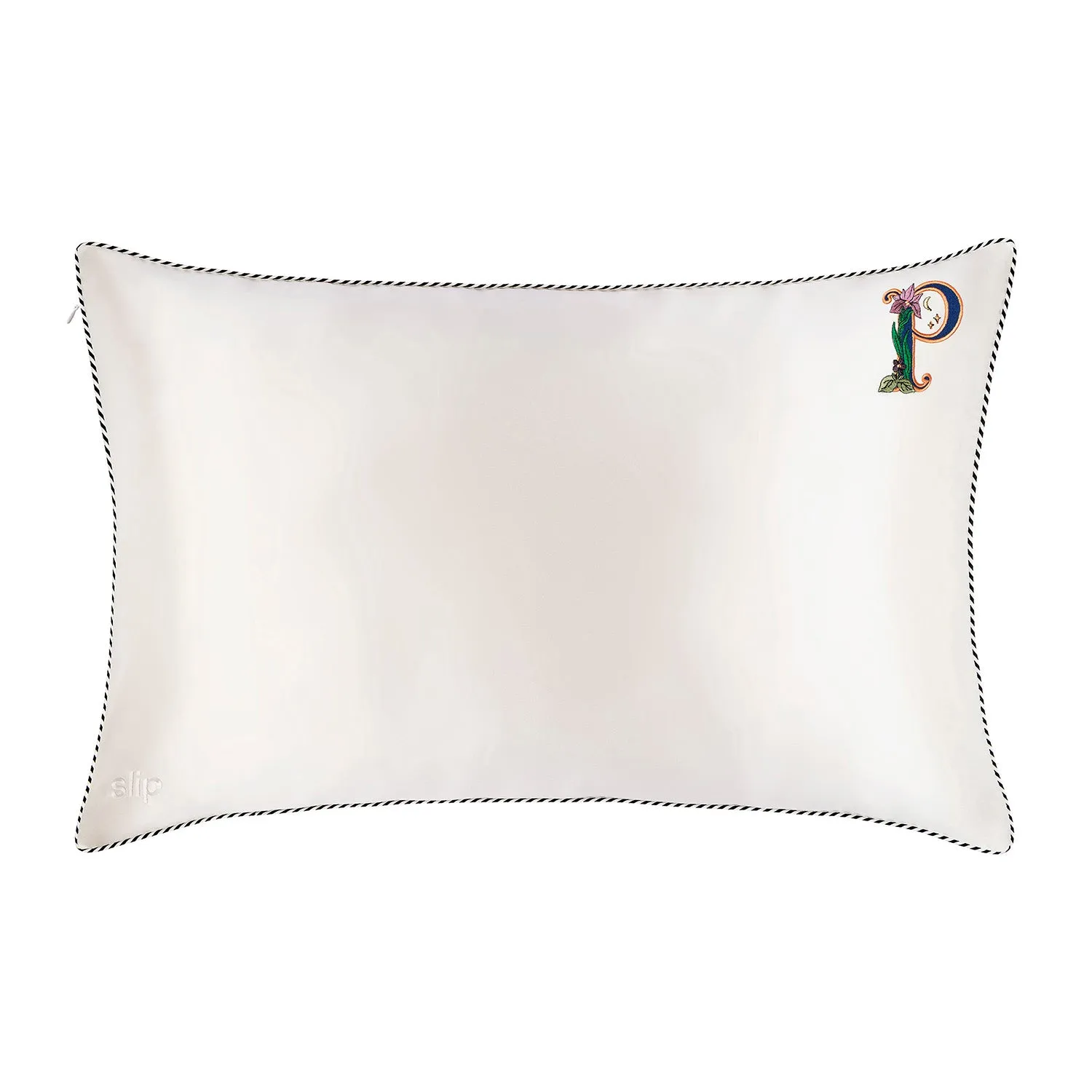 Slip Initial Pillowcase - P