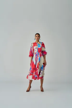 Sonam Ikat Print Dress