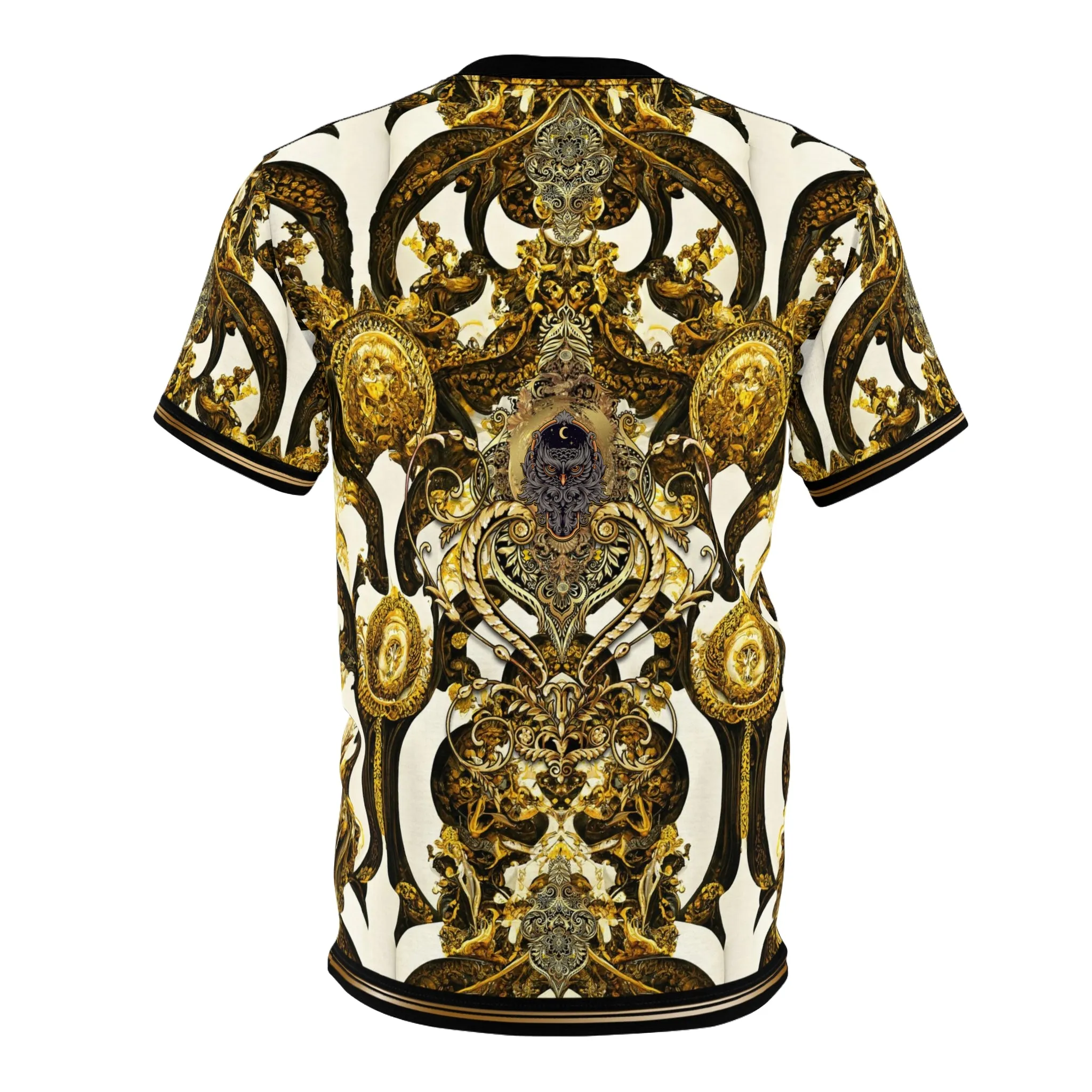 Splendor Baroque T-Shirt Unisex All Over Print Tee Ornate Gold Unisex T-Shirt | D20124