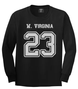 Sport Style West Virginia 23 Team State Jersey Long Sleeve T-Shirt