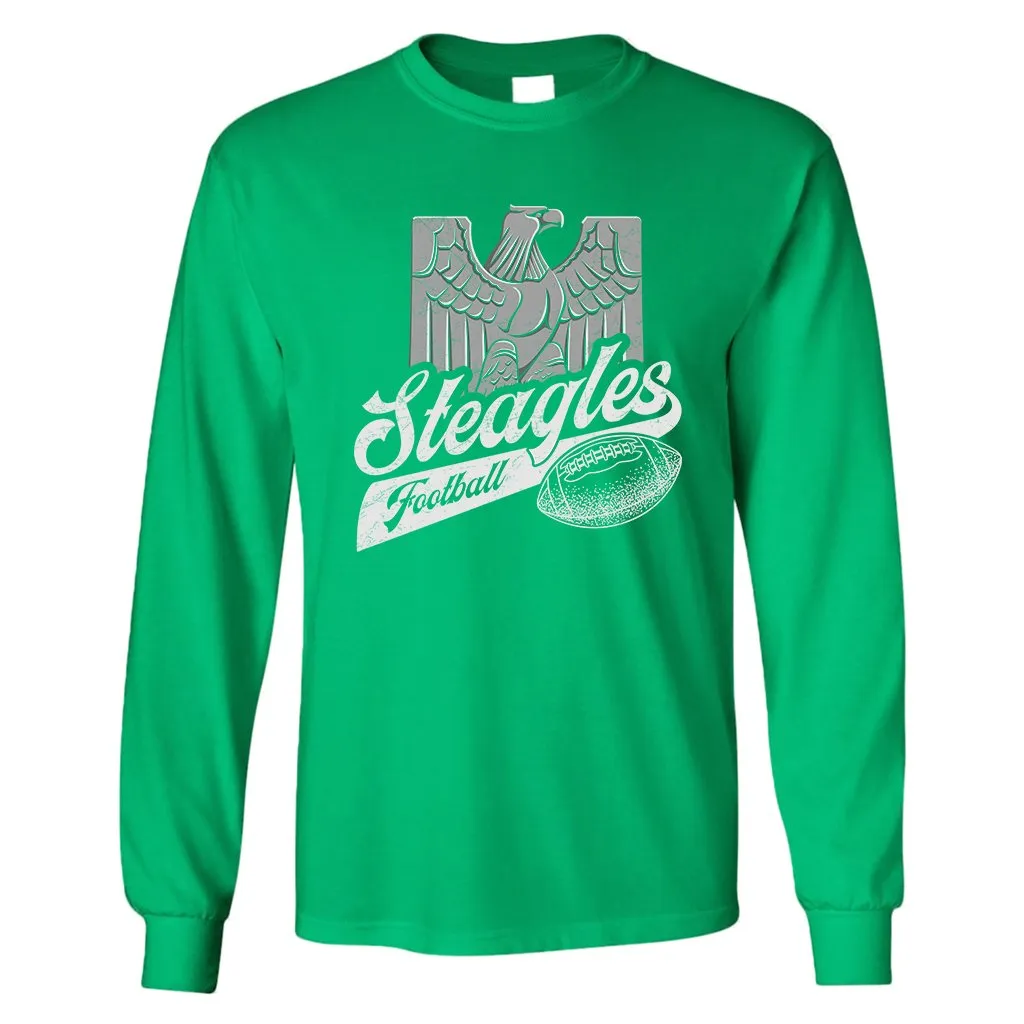 Steagles Retro Long Sleeve T-Shirt | Phil-Pitt Steagles Kelly Green Longsleeve Tee Shirt