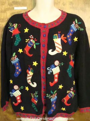 Stocking Hell Ugliest Christmas Sweater Mens Wms XXXL