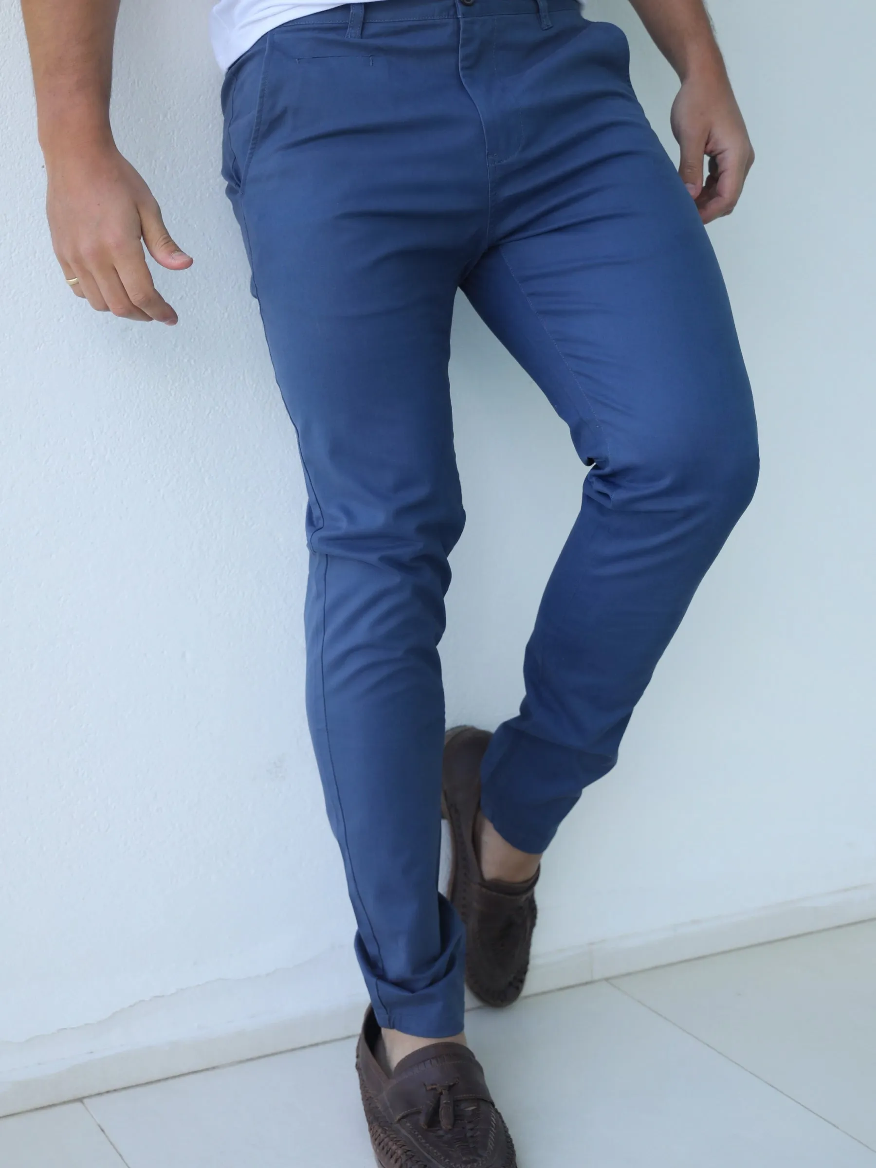 Stretch Chinos - Blue