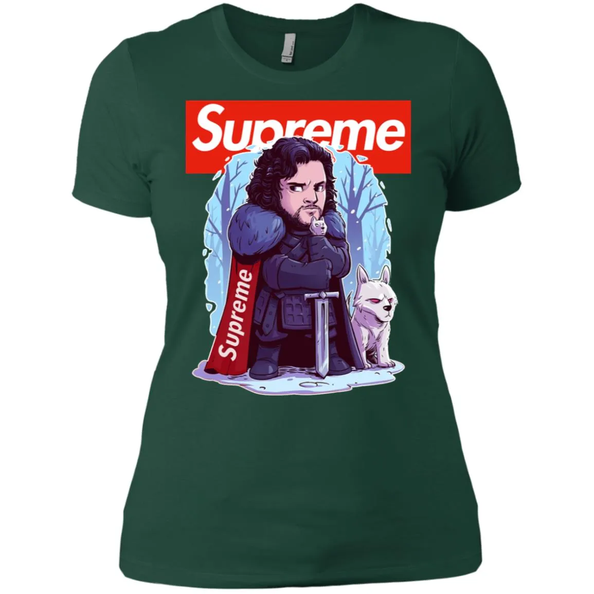 Supreme Game Of Thrones T-shirt Women Cotton T-Shirt