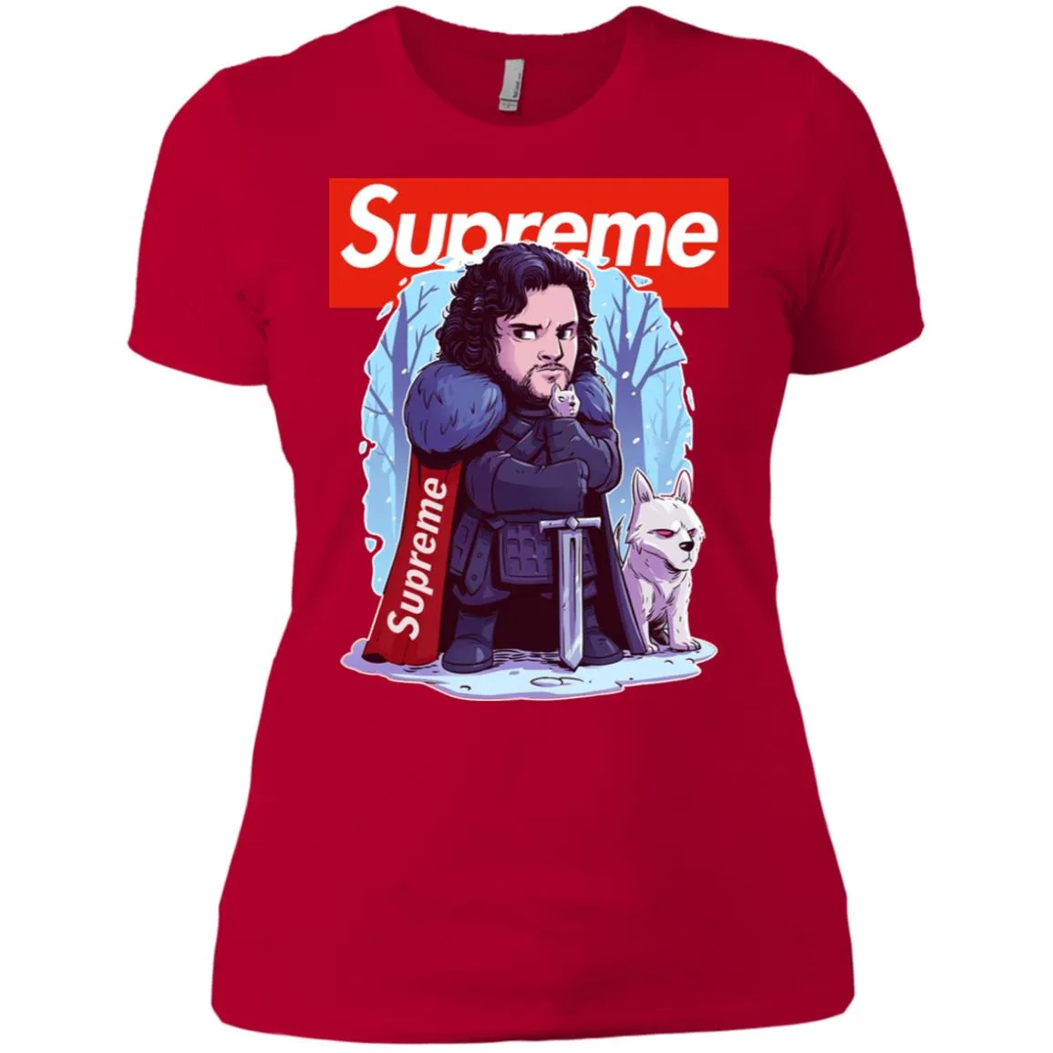 Supreme Game Of Thrones T-shirt Women Cotton T-Shirt