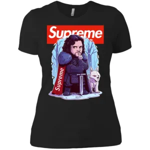 Supreme Game Of Thrones T-shirt Women Cotton T-Shirt