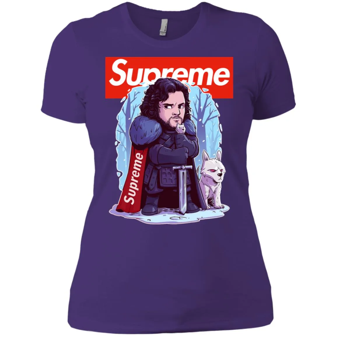 Supreme Game Of Thrones T-shirt Women Cotton T-Shirt