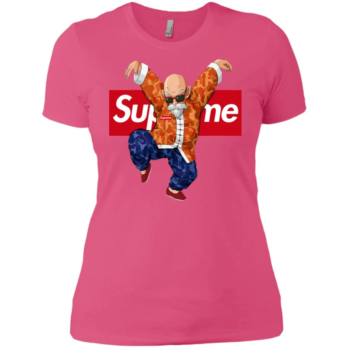 Supreme Kame Turtle Dragon Ball T-shirt Women Cotton T-Shirt