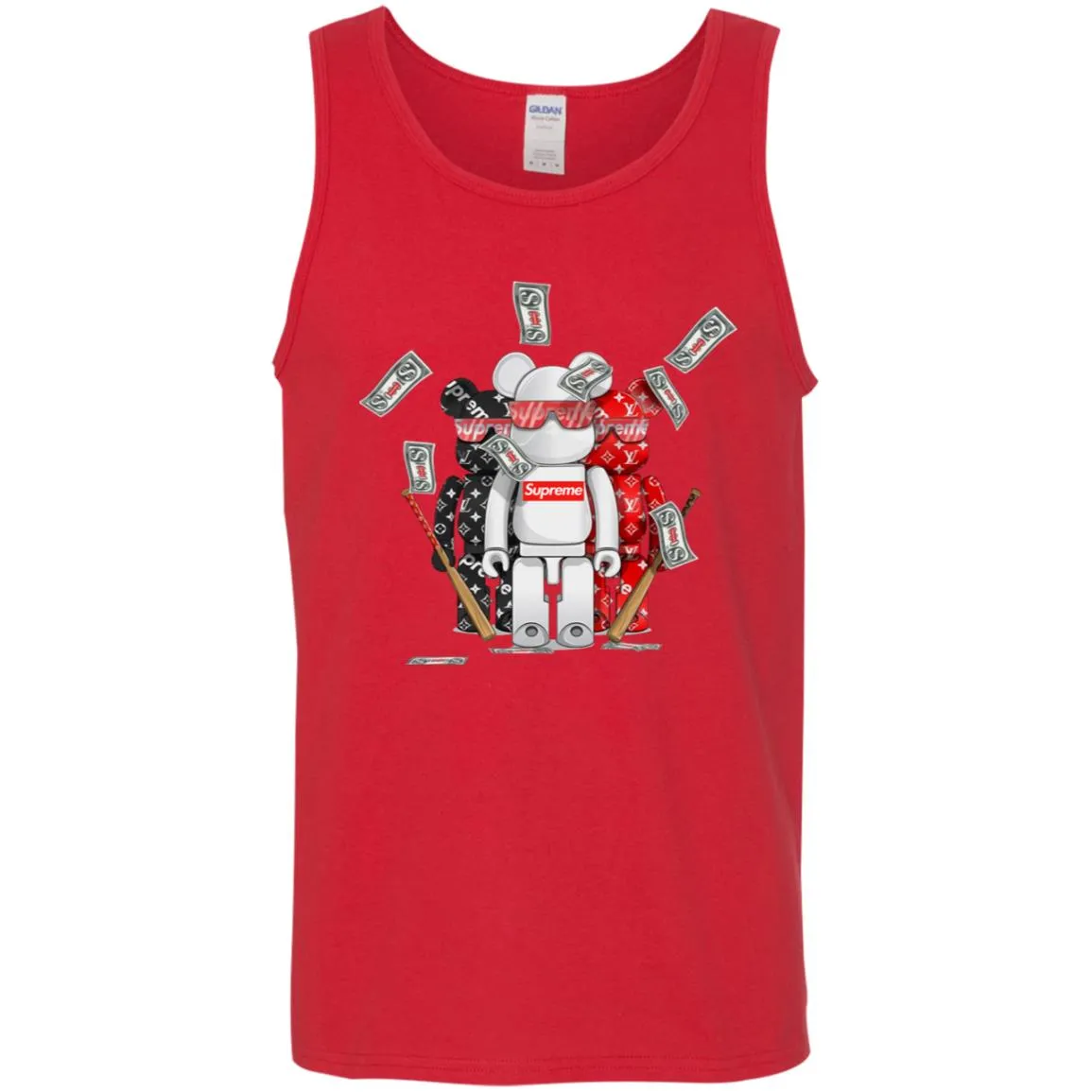 Supreme Lego Robot T-shirt Men Cotton Tank