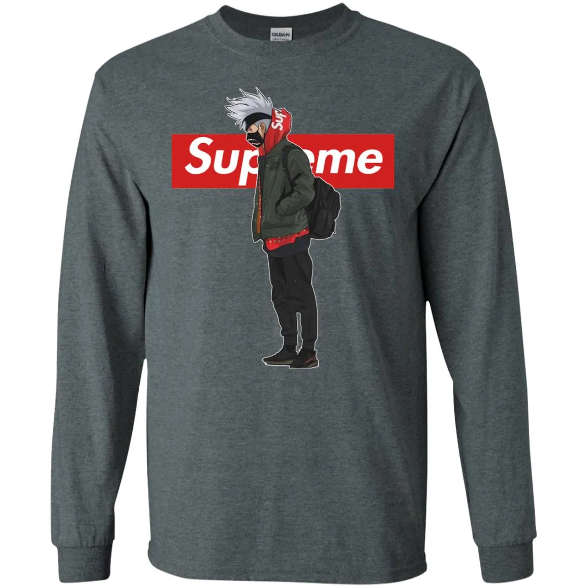 Supreme Naruto Funny Style T-shirt Men Long Sleeve Shirt