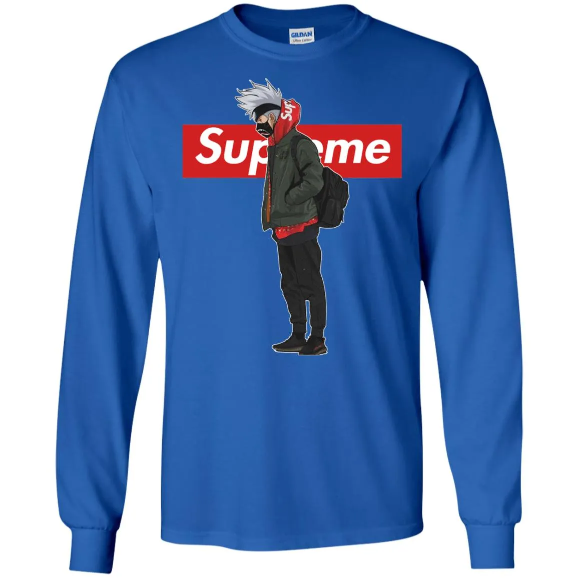 Supreme Naruto Funny Style T-shirt Men Long Sleeve Shirt