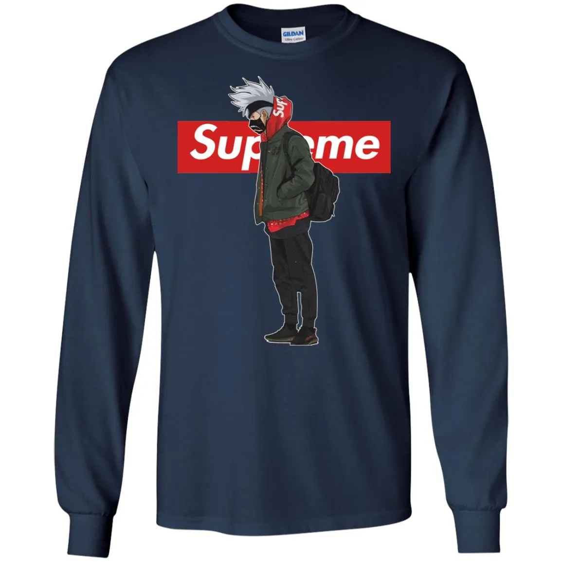 Supreme Naruto Funny Style T-shirt Men Long Sleeve Shirt