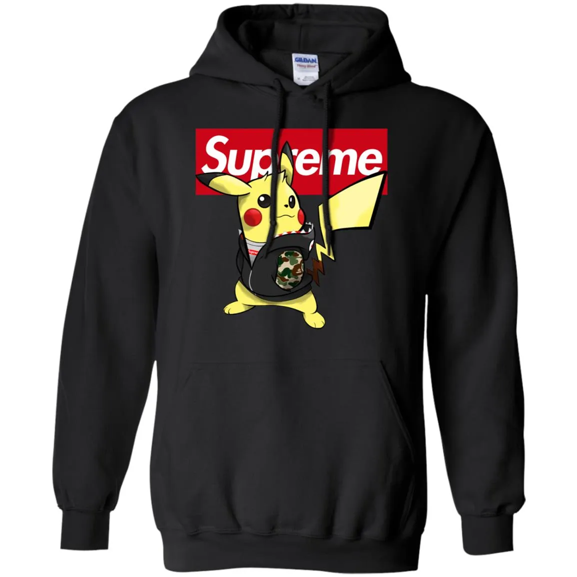 Supreme Pikachu T-shirt Pullover Hoodie Sweatshirt