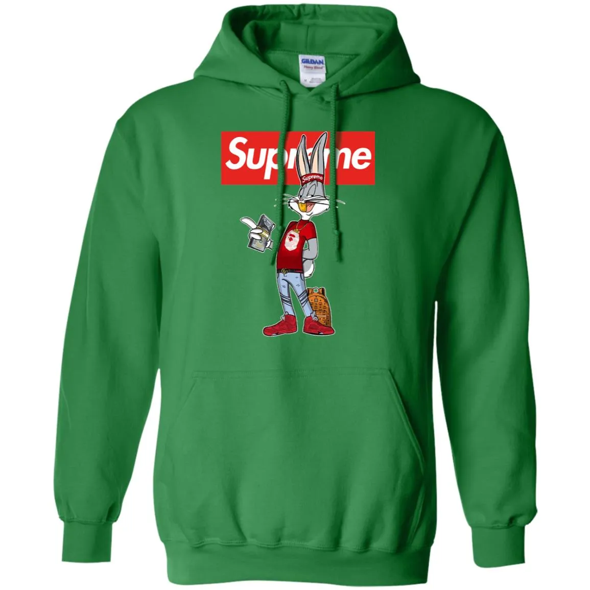 Supreme Rabbit Money Pullover Hoodie Sweatshirt