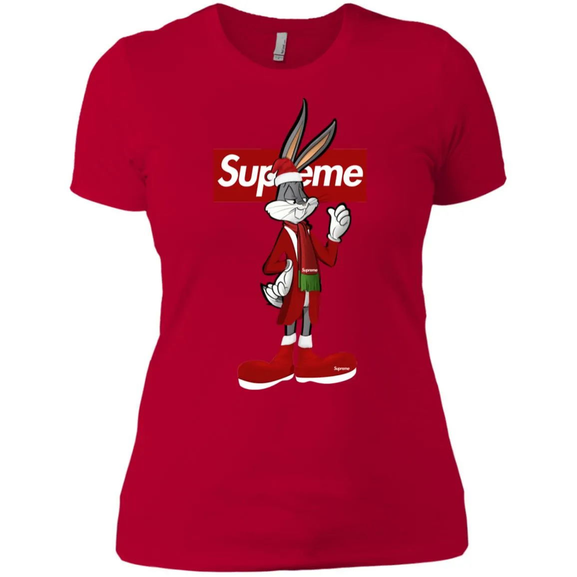 Supreme Rabbit Party T-shirt Women Cotton T-Shirt