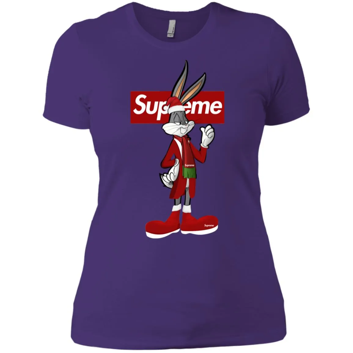 Supreme Rabbit Party T-shirt Women Cotton T-Shirt