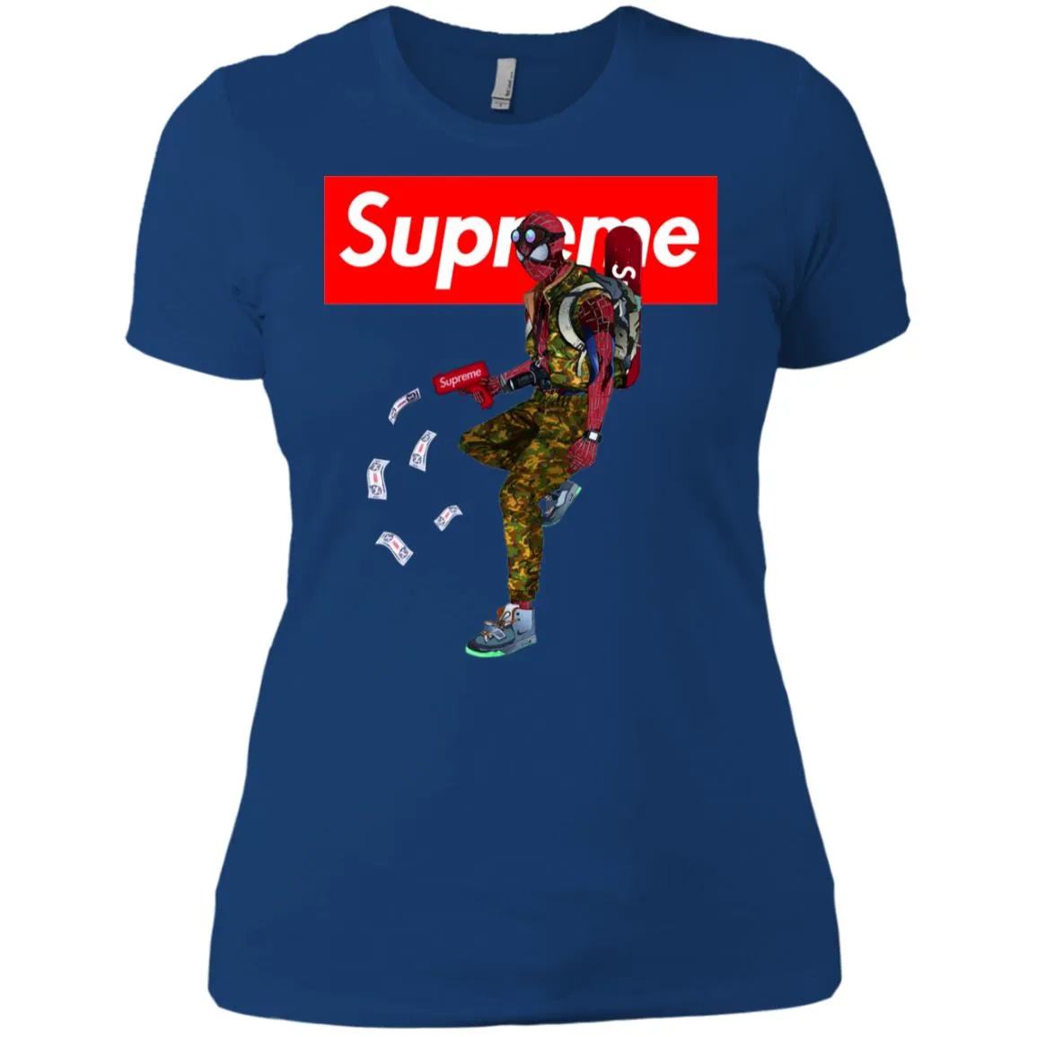 Supreme Spider Man Best T-shirt Women Cotton T-Shirt