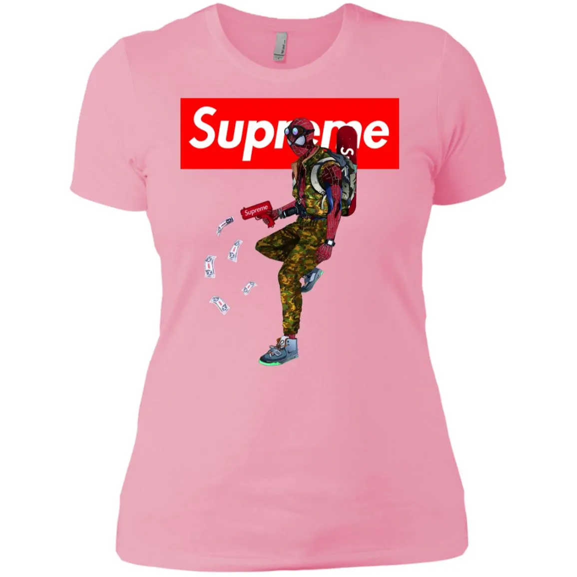 Supreme Spider Man Best T-shirt Women Cotton T-Shirt