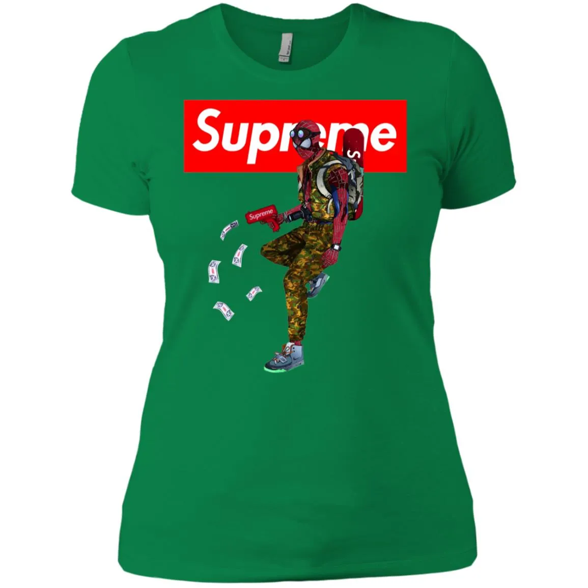 Supreme Spider Man Best T-shirt Women Cotton T-Shirt