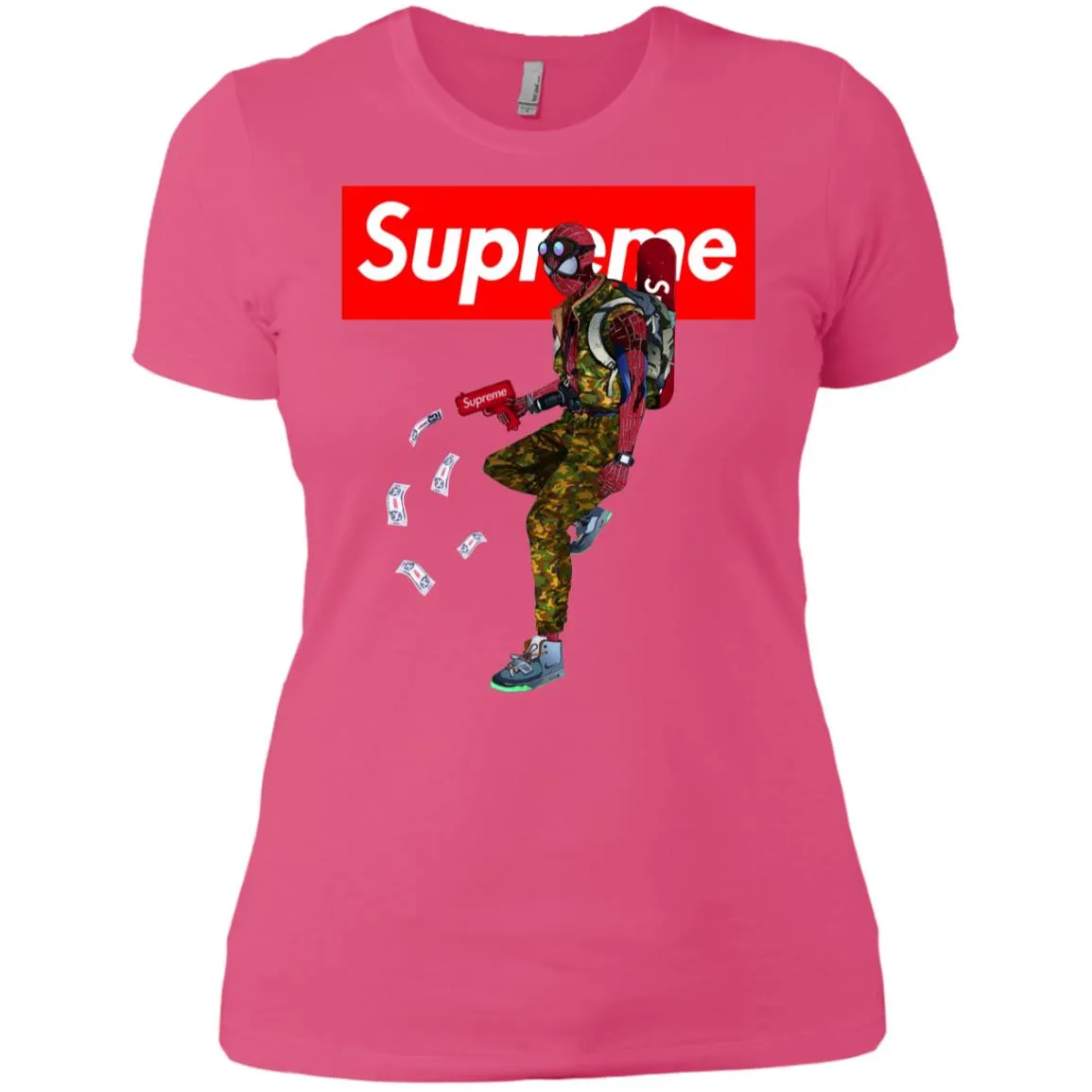 Supreme Spider Man Best T-shirt Women Cotton T-Shirt