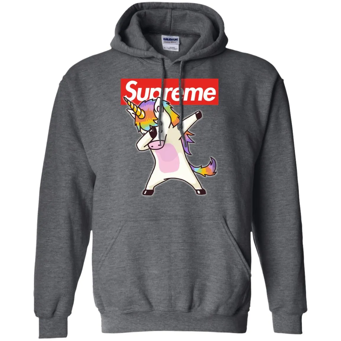 Supreme Unicorn T-shirt Dance Dabbing Unicorn Pullover Hoodie Sweatshirt