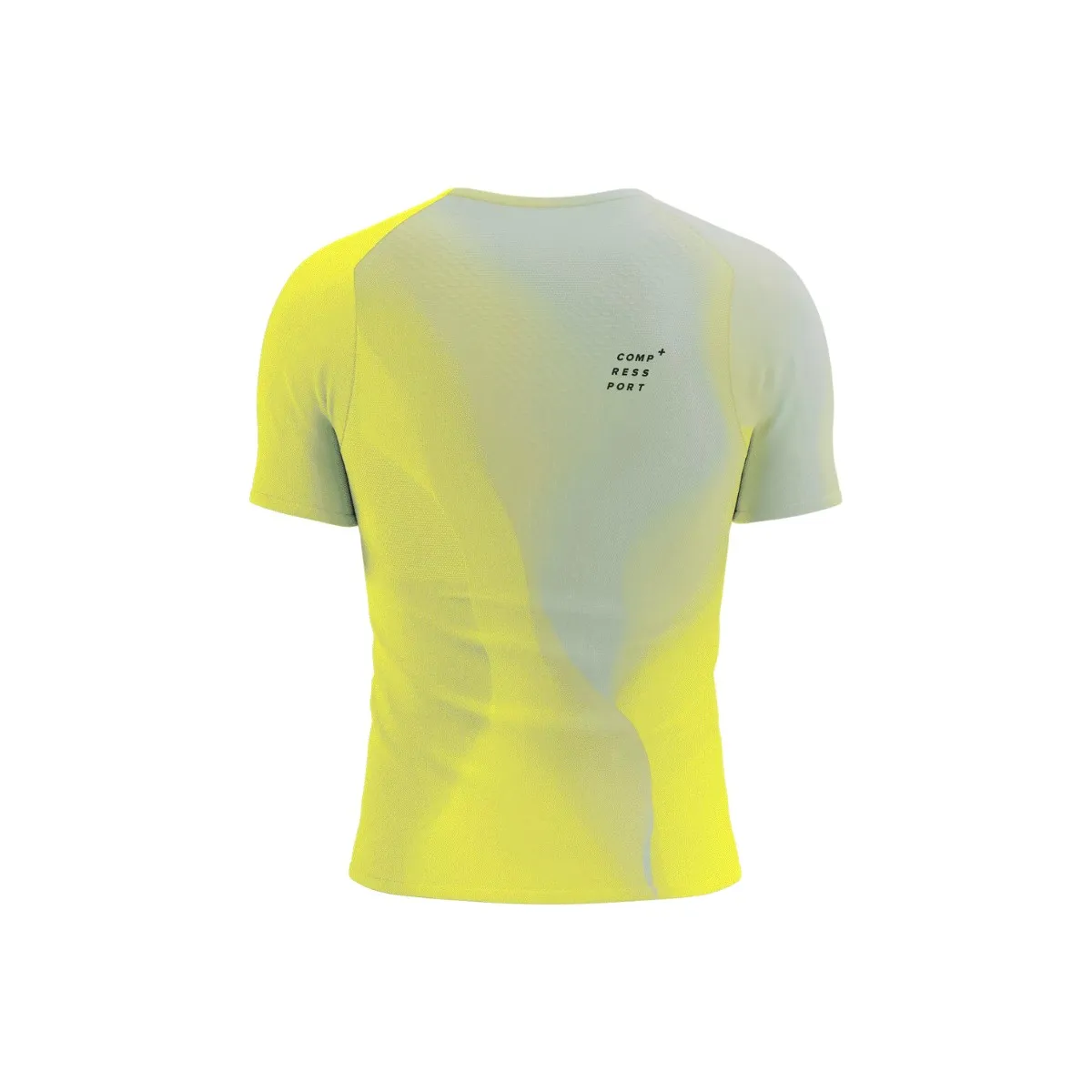 T-Shirt Compressport Performance SS Short Sleeve Yellow White