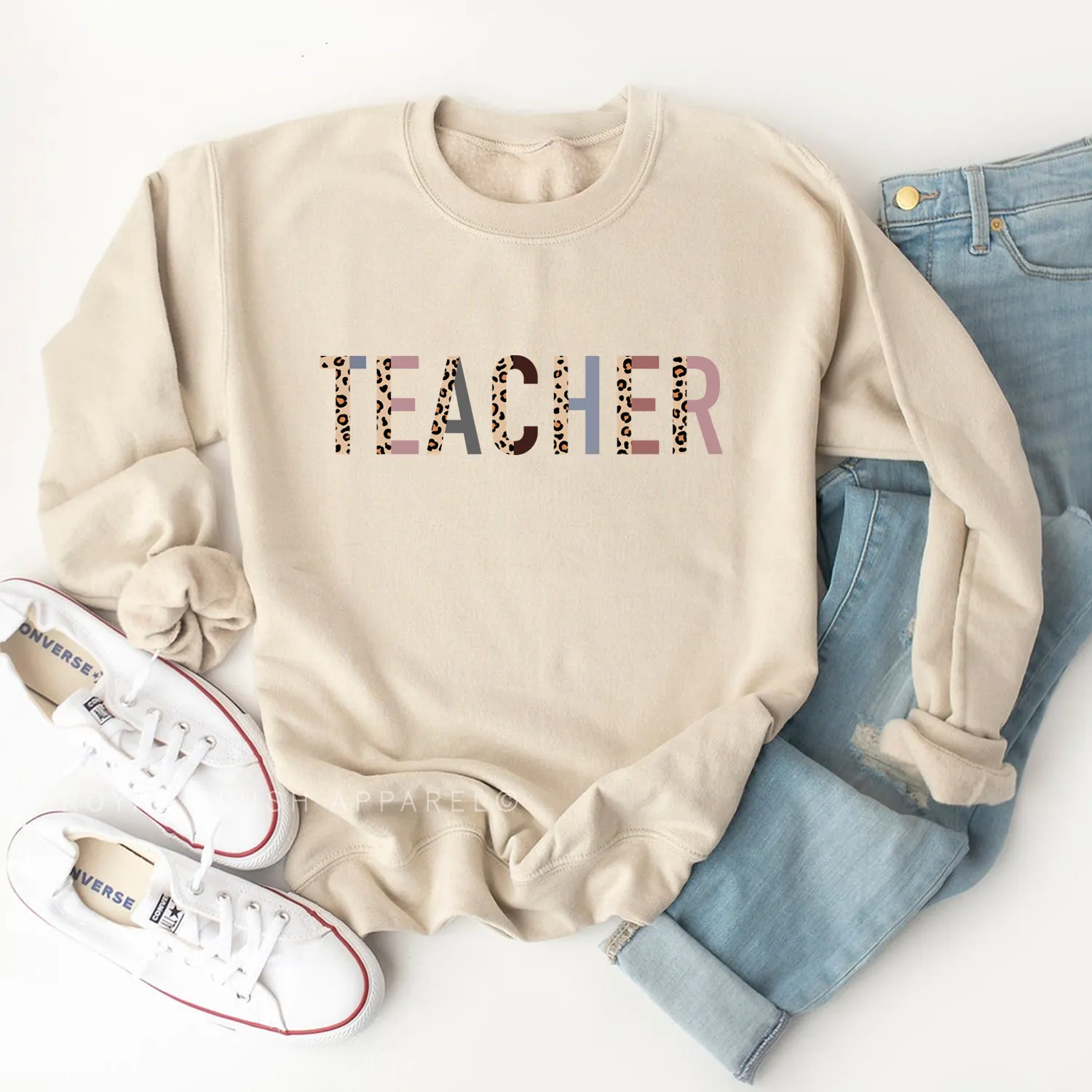 Teacher Leopard Sweatshirt